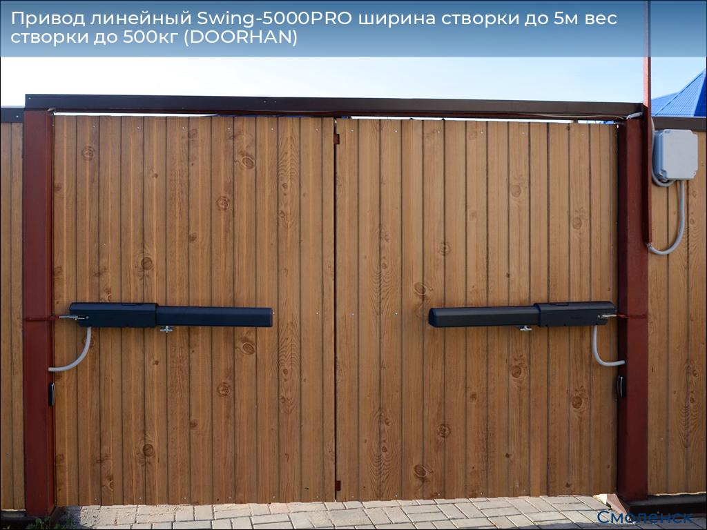 Привод линейный Swing-5000PRO ширина cтворки до 5м вес створки до 500кг (DOORHAN), smolensk.doorhan.ru