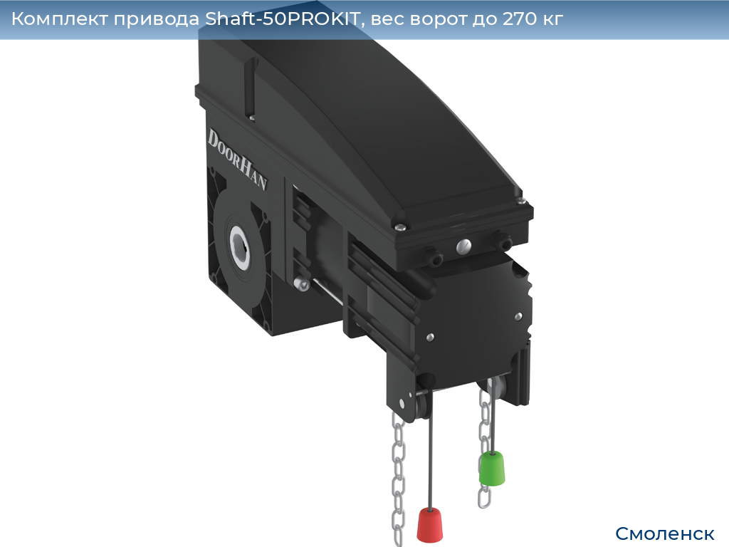 Комплект привода Shaft-50PROKIT, вес ворот до 270 кг, smolensk.doorhan.ru