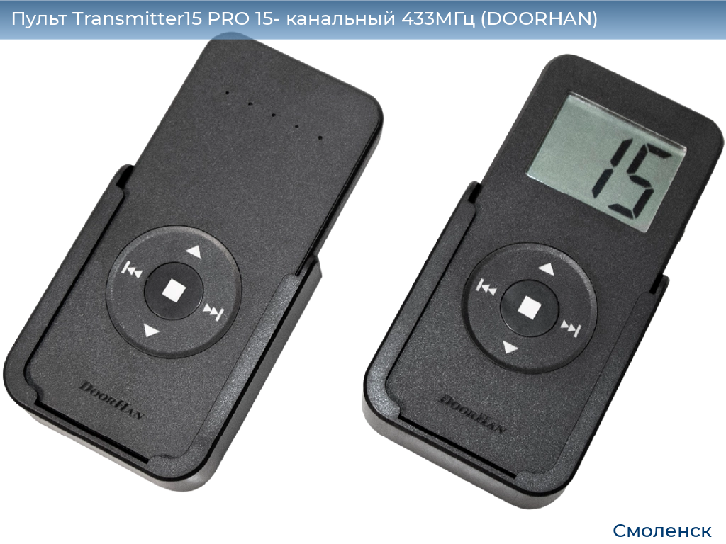 Пульт Transmitter15 PRO 15- канальный 433МГц (DOORHAN), smolensk.doorhan.ru