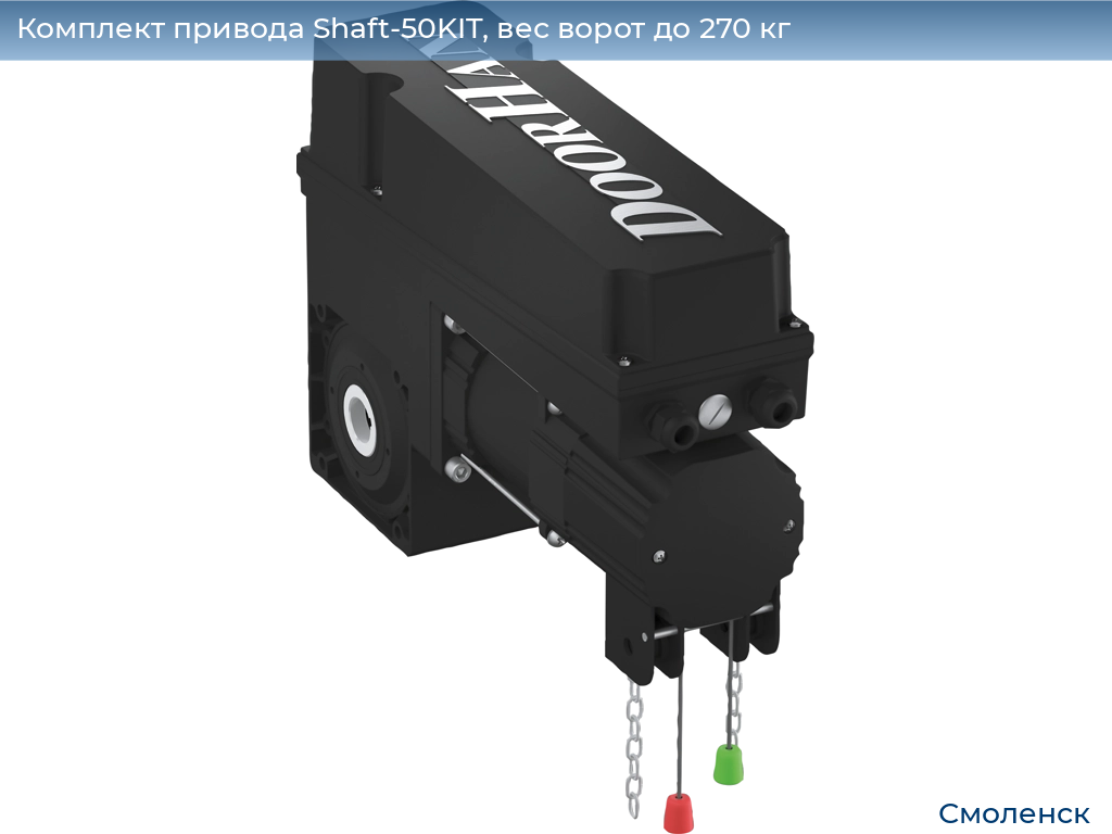 Комплект привода Shaft-50KIT, вес ворот до 270 кг, smolensk.doorhan.ru