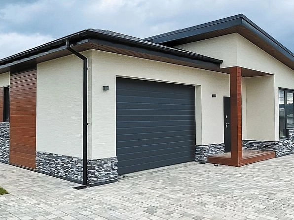 Cекционные ворота 3300х2100 мм антрацитовые DoorHan RSD02, smolensk.doorhan.ru