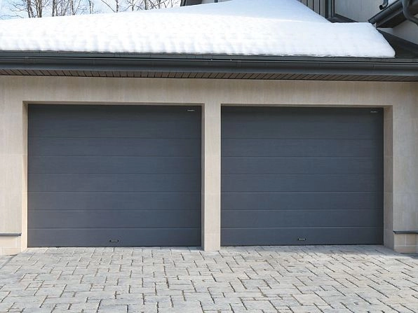 Cекционные ворота 3300х2100 мм антрацитовые DoorHan RSD02, smolensk.doorhan.ru